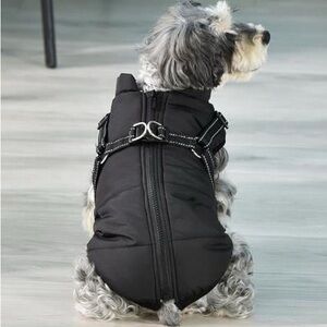 2-n-1 Fleece Dog Jacket with Harness